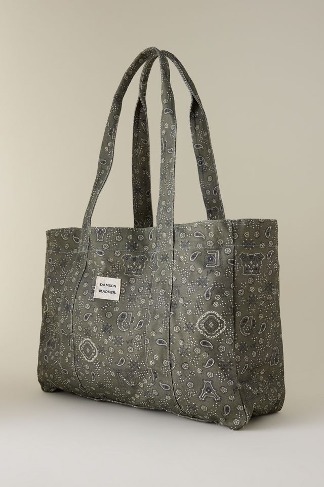 Damson Madder Paisley Print Canvas Tote Bag | Anthropologie UK
