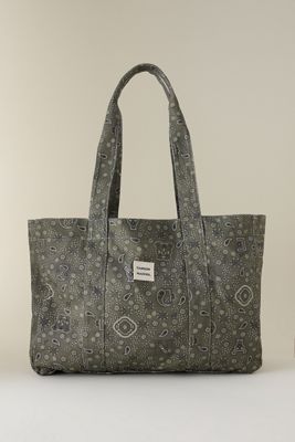 Maeve Striped Canvas Tote Bag | Anthropologie UK
