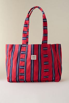 Maeve Striped Canvas Tote Bag | Anthropologie UK