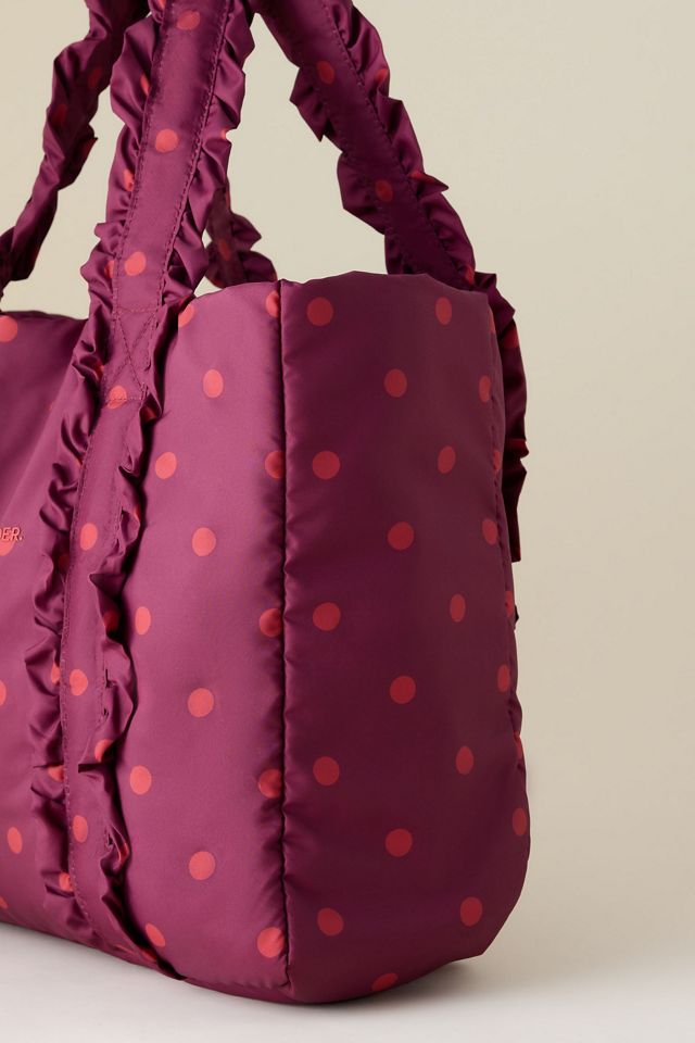 Bolso Tote Burdeos de Lunares Damson Madder #2