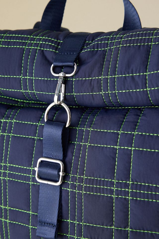 NWT Damson Madder Maja Backpack Navy Check Damson Madder Maja Backpack In Navy - 60% Off | Editorialist main image 4