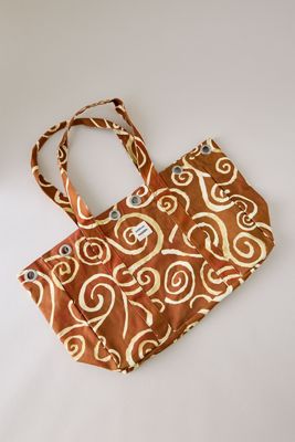 Bolso Tote de Lona con Ojales Damson Madder