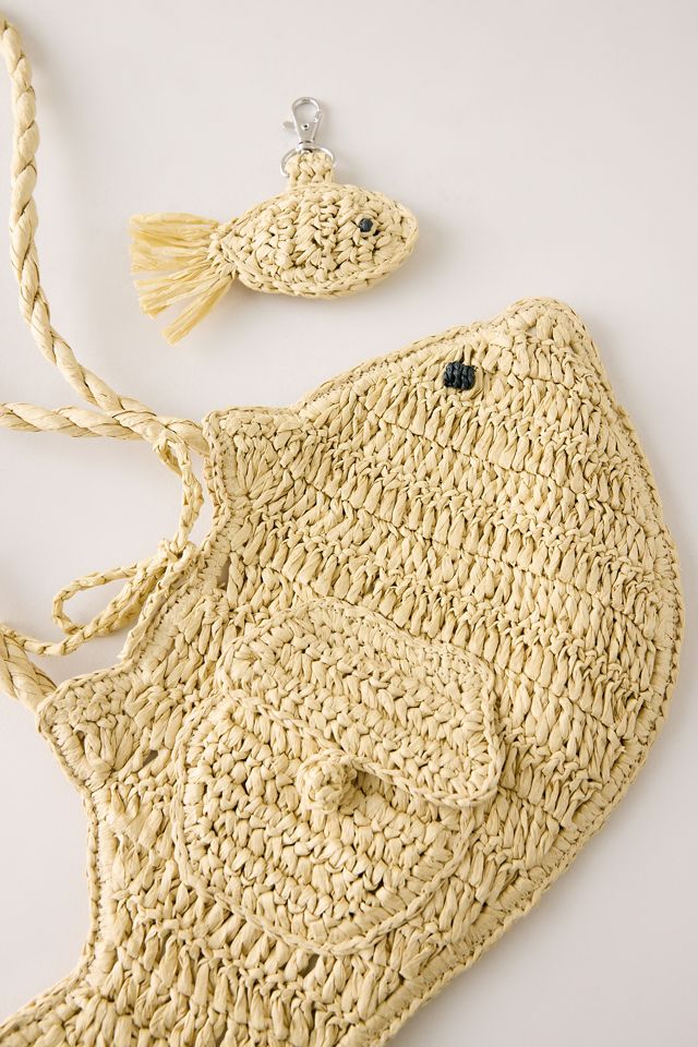 Bolso de Pez de Rafia Damson Madder #2