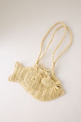 Damson Madder Borsa Pesce in Rafia