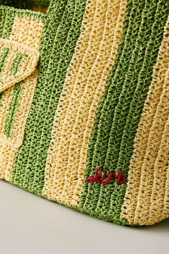 Damson Madder Borsa da Spiaggia Oversize in Rafia Orla #3