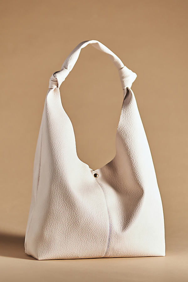 Knotted Slouchy Faux Leather Bag