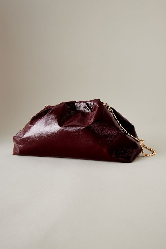 The Frankie Patent Faux-Leather Oversized Clutch Bag #2