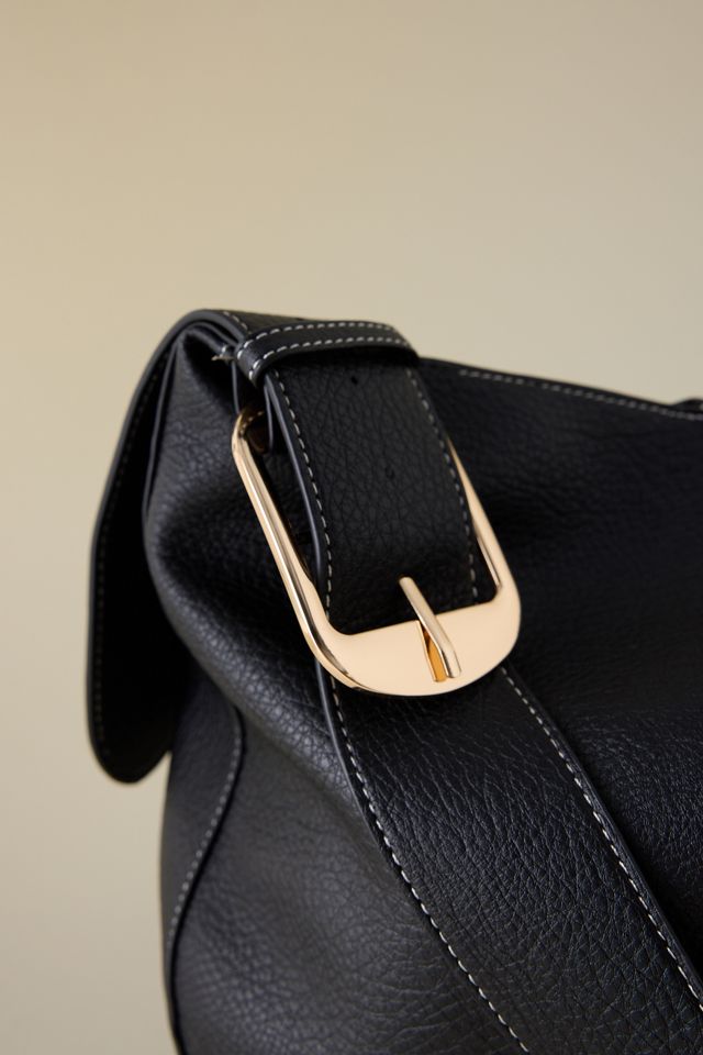 Faux-Leather Slouchy Tote Bag #4
