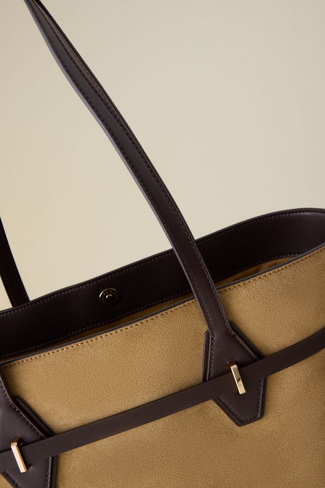 Charles & Keith XL Arlet Recycled Suede Tote Bag #4