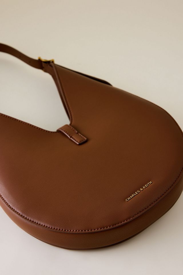 Charles & Keith Cesia Metallic-Accent Hobo Bag #3