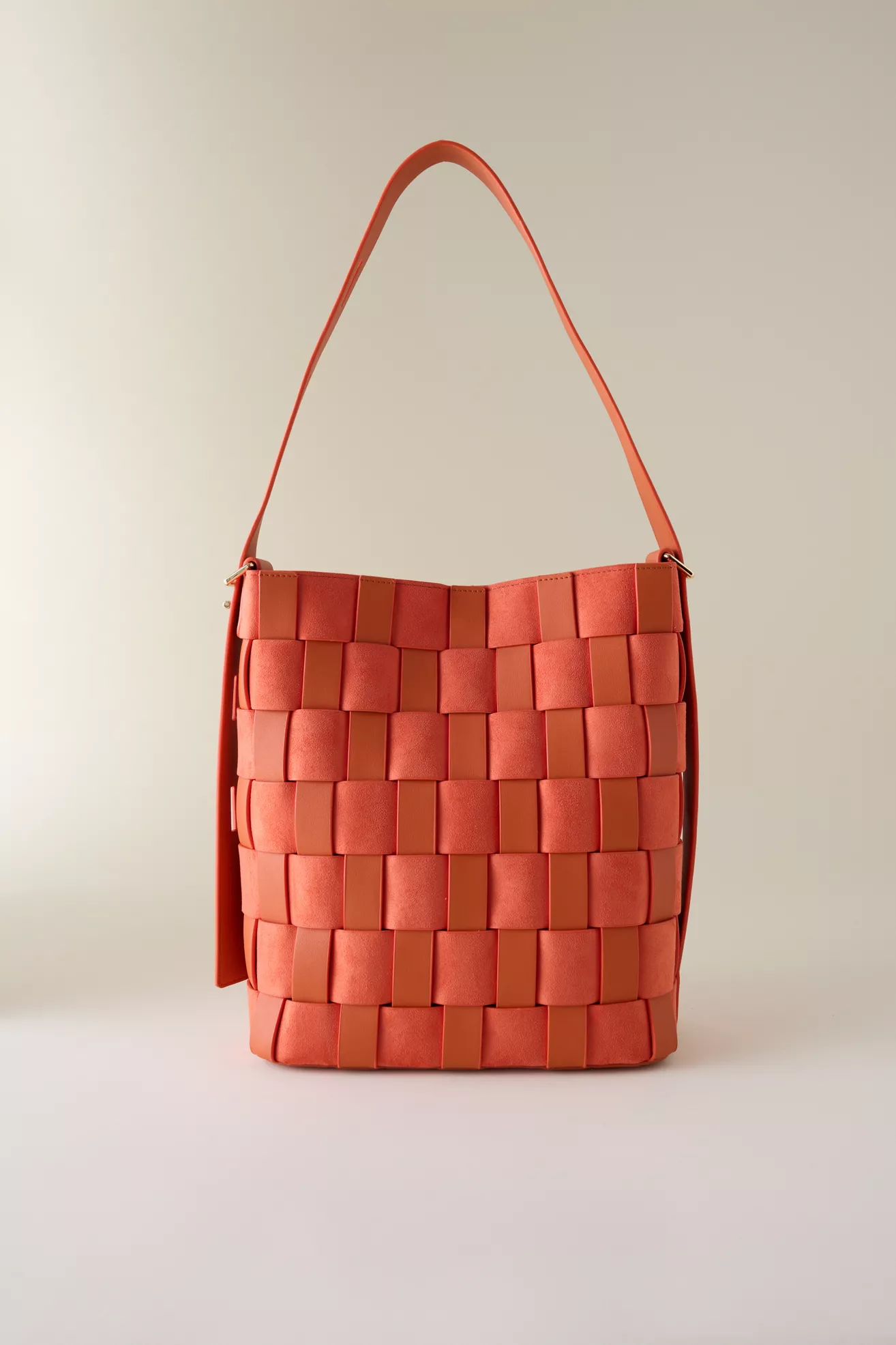 Two Texture Woven Tote Bag