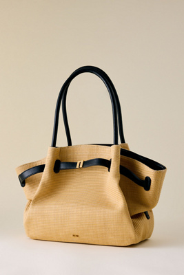 Jw Pei Women's Brown Hana Medium Faux-Straw Tote Bag