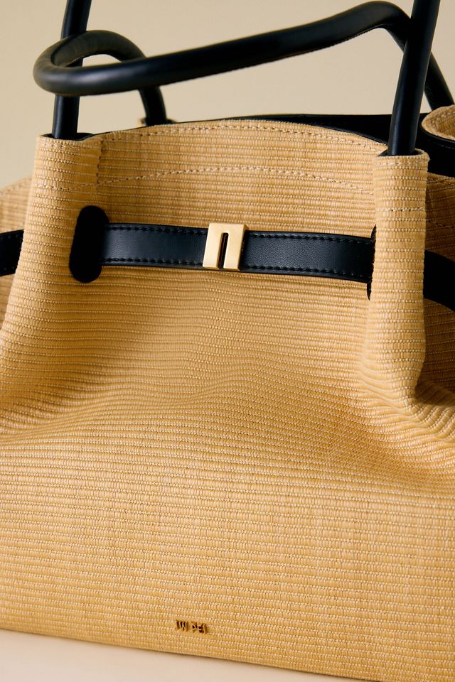 Sac cabas moyen en faux-paille Hana JW PEI #1