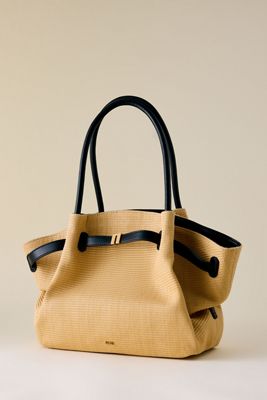 JW PEI Hana Medium Faux-Straw Tote Bag