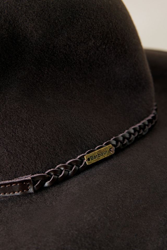 Barbour Tack 100% Wool Fedora Hat #1