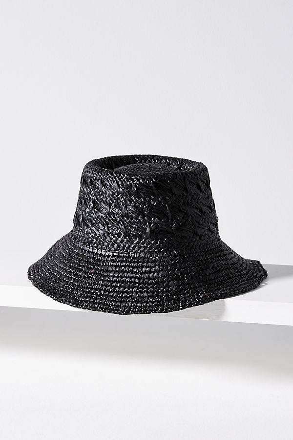 Wyeth Double-Weave Straw Bucket Hat