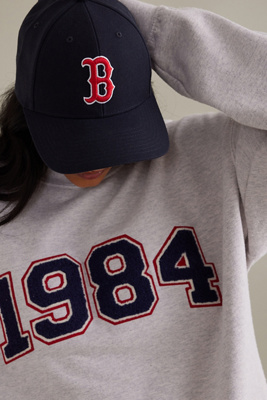 Sweat à capuche Boston Red Sox '47 bleu marine chiné pour homme