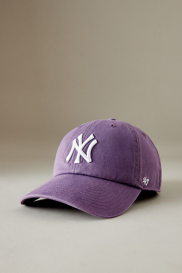 New Era '47 Yankees Baseball Cap In Purple