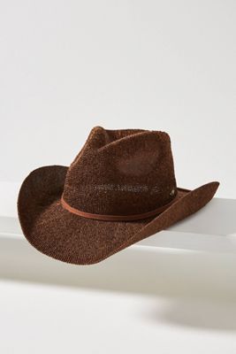 Chapeau de cowboy en paille scintillante