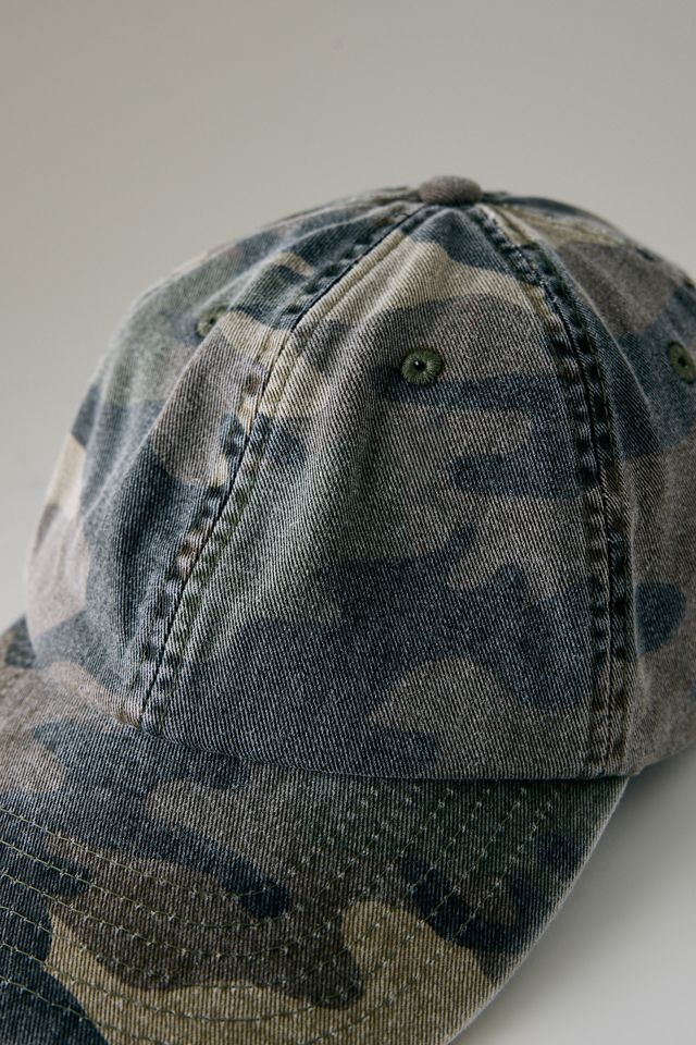 Distressed Camo Baseball Cap #1