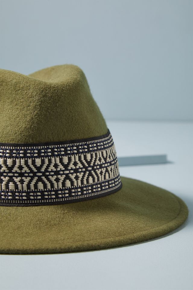 Anthropologie Olive Panama Hat Van Palma Aloe Bucket Hat Medium Olive Green Khaki Bucket  main image 4