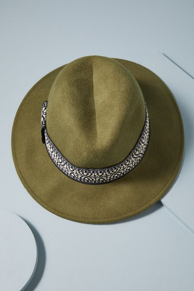 Olive Fedora Hat | Anthropologie UK display picture 3