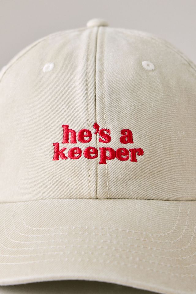 Gorra de Béisbol Bordada "He's a Keeper" #1