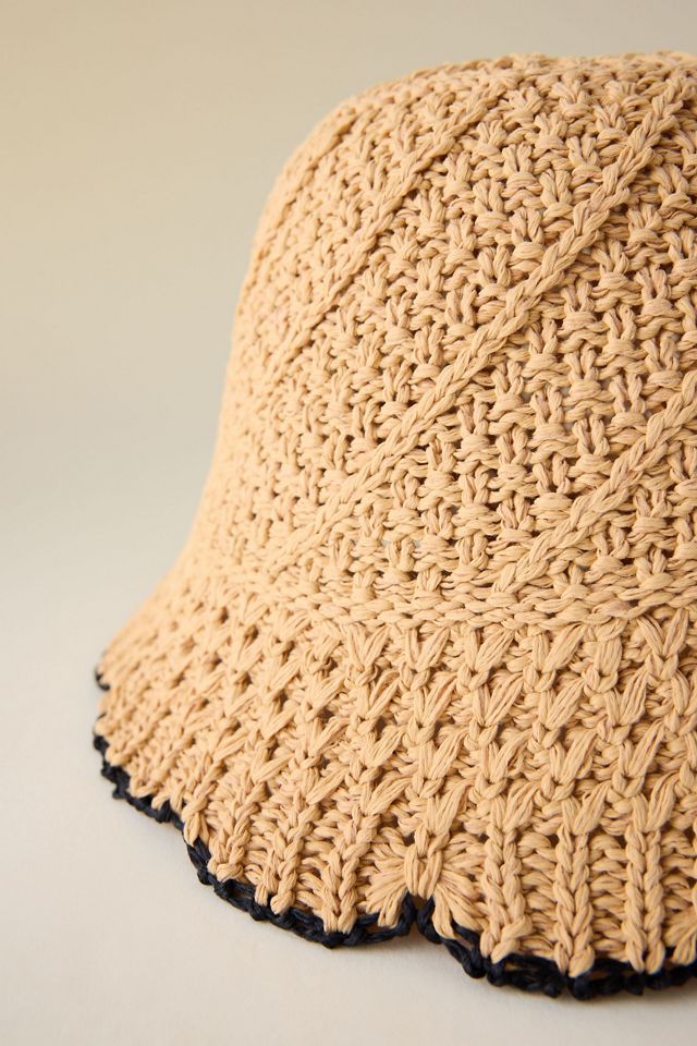 Straw Bucket Hat #1