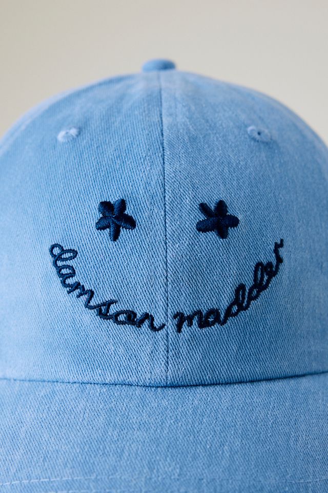 Damson Madder Washed Happy Face Baseball Cap #1