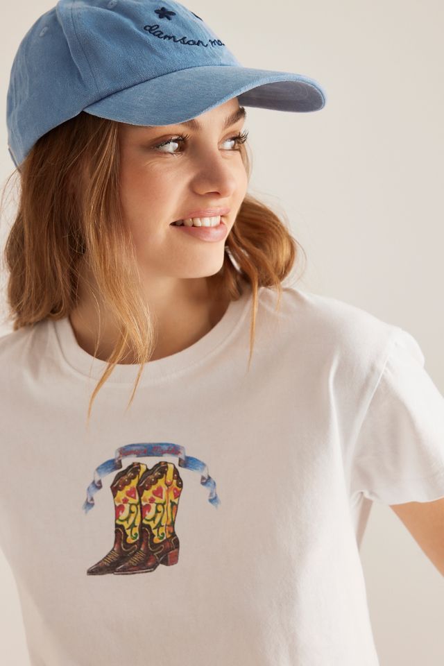 Damson Madder Washed Happy Face Baseball Cap #2