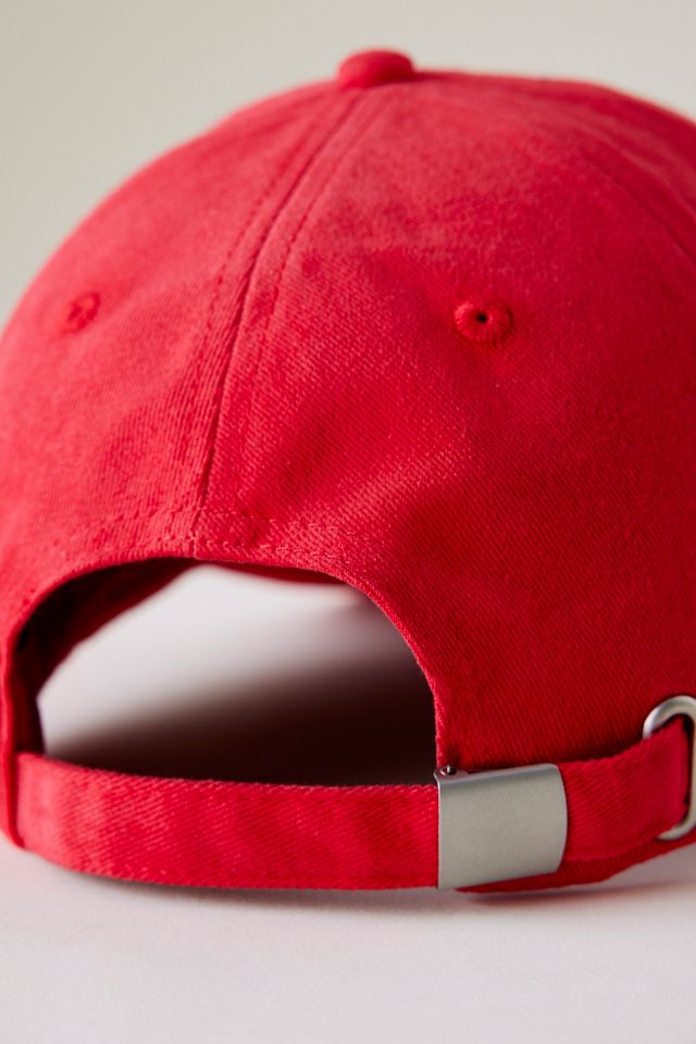 Casquette de baseball lavée Damson Madder Happy Face #3
