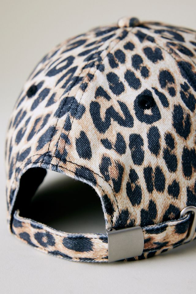 Damson Madder Damson Madder Leopard Happy Face Baseball Cap #4