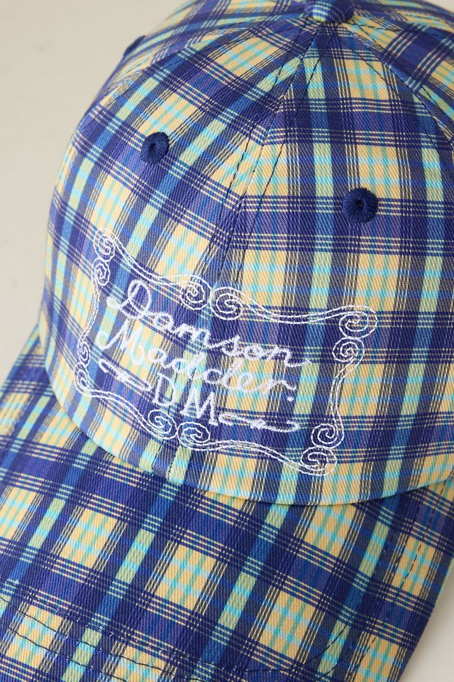 Damson Madder Check Baseball Cap #1