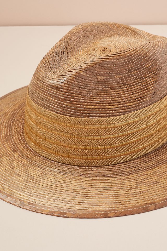 Goldie Fedora mit Strohverzierung #1