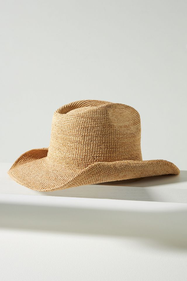 Sombrero Ranchero de Rafia Enrollado By Anthropologie #6