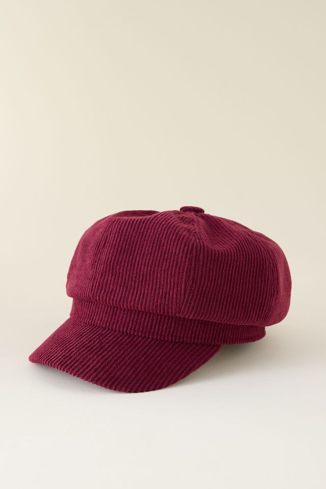 Cappello Baker Boy in velluto: berretto da strillone marrone dorato di CRAGGI - Italia
