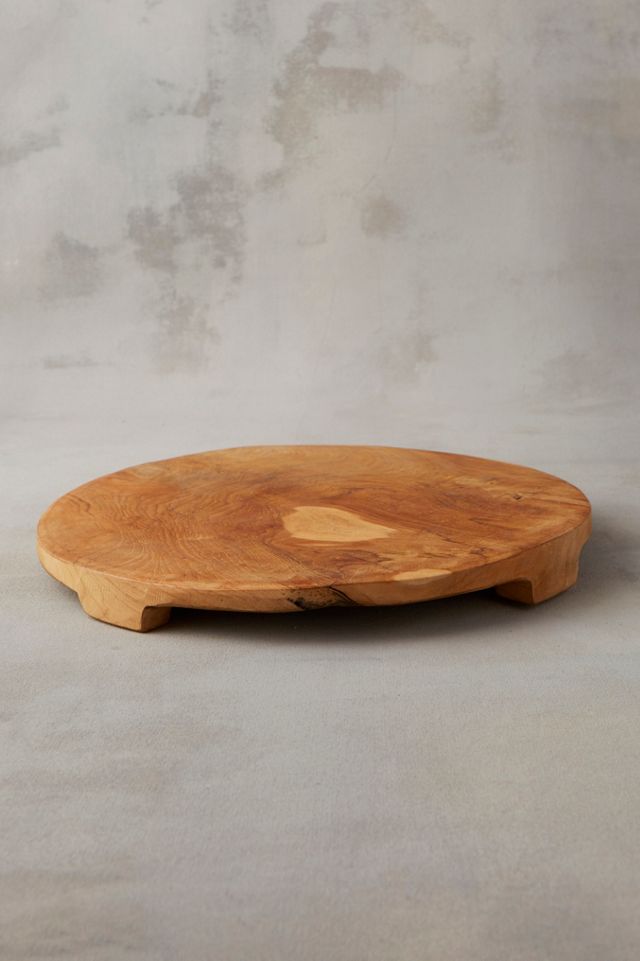 Footed Teak Serving Board #3
