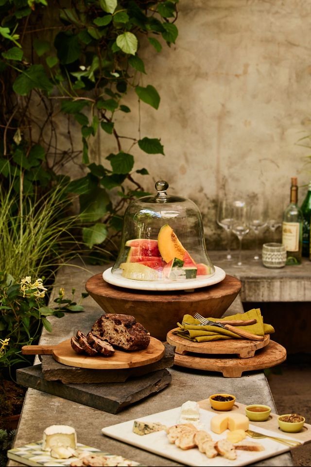 Footed Teak Serving Board #2