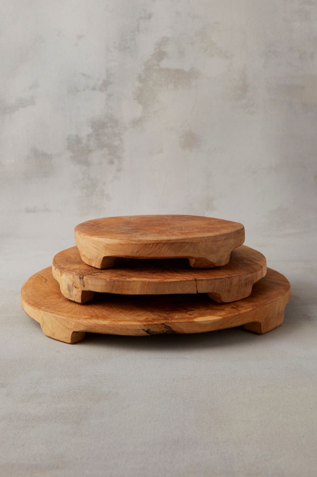 Asking for one of each size - Footed Teak Serving Board