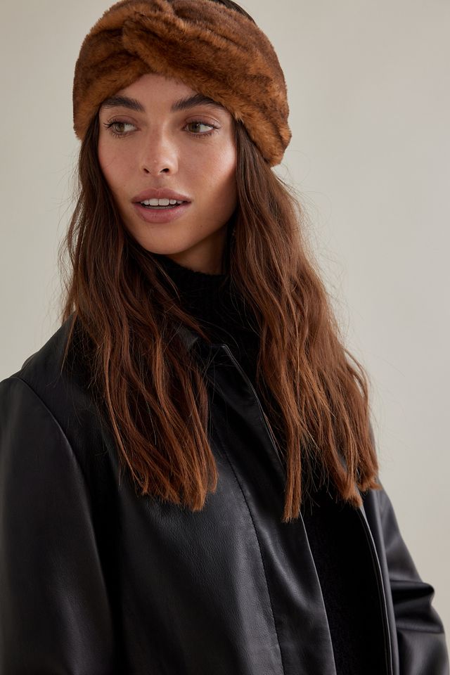 UGG Stirnband aus Fellimitat mit gedrehtem Design #1