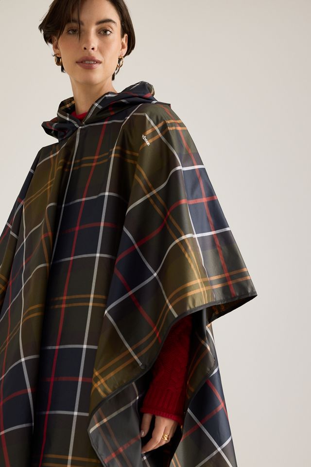 Barbour Tartan Showerproof Poncho #3