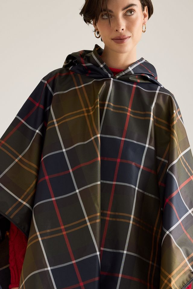 Barbour Tartan Showerproof Poncho #4