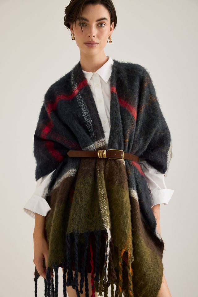 Poncho Serape Boucle Isla Barbour #3