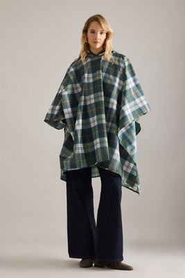 Barbour Tartan Hooded Showerproof Poncho