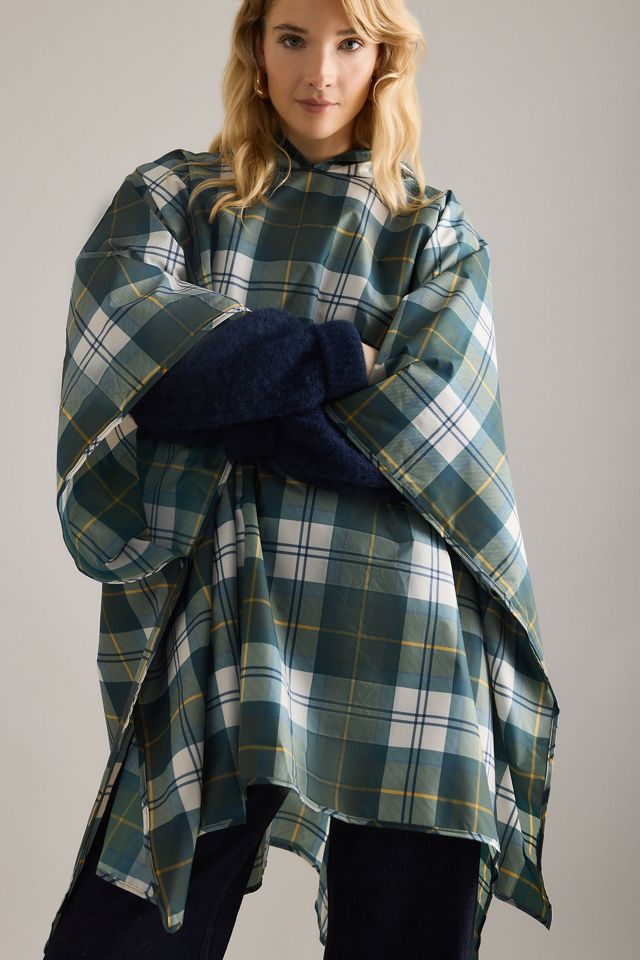 Barbour Tartan Hooded Showerproof Poncho #2