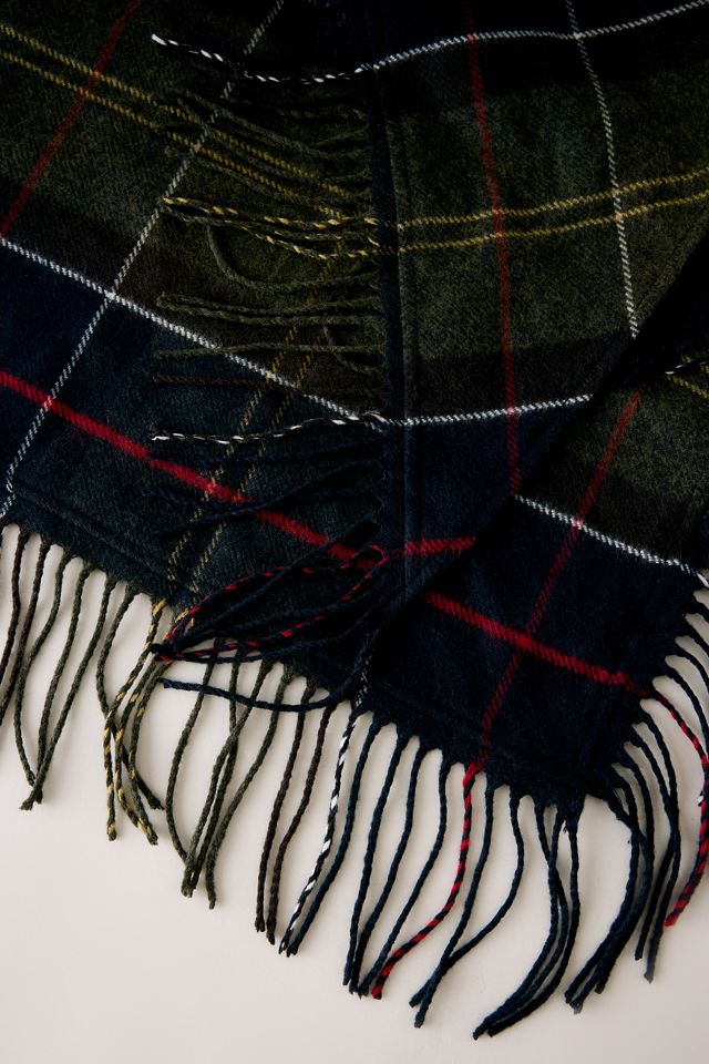 Barbour Kirklees Tartan Fringe Triangle Scarf #1