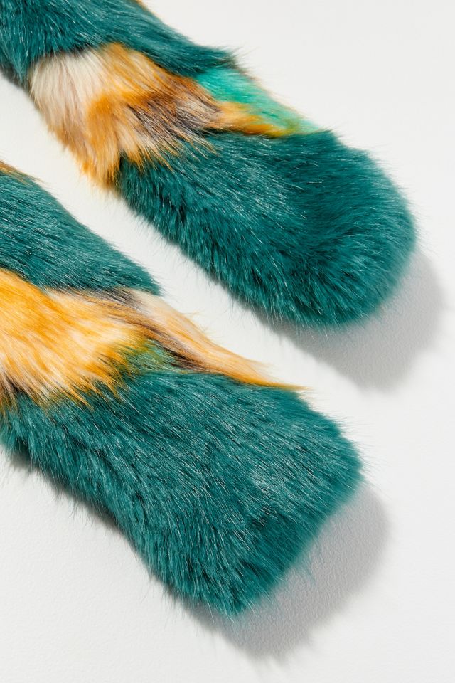 Two-Tone Faux-Fur Stole #2