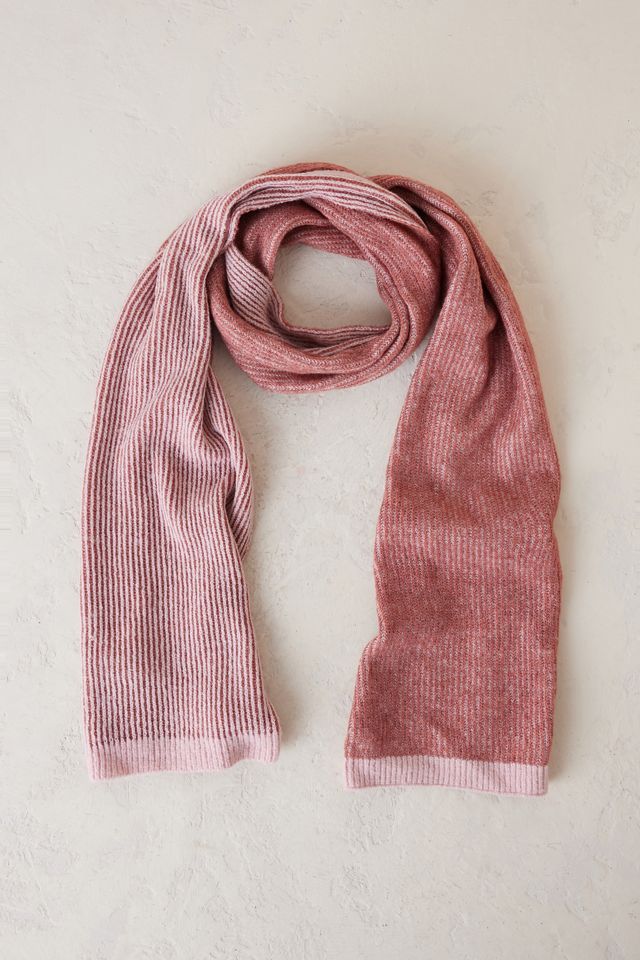 Rose X Burgundy Argyle Scarf