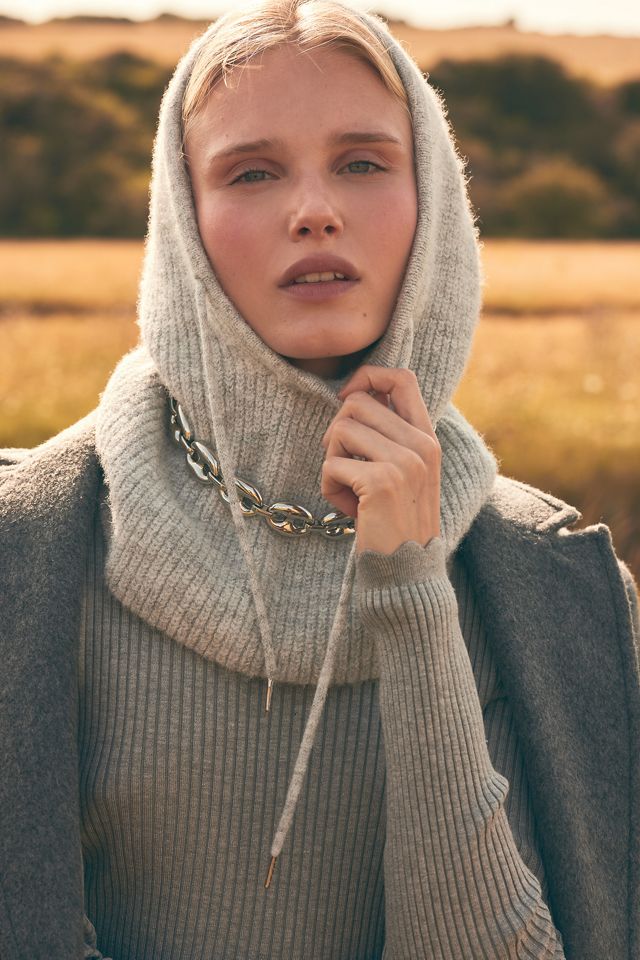 By Anthropologie Chunky Knit Hood | Anthropologie UK display picture 3