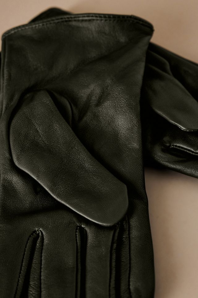 By Anthropologie Bow Leather Gloves #1